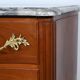 Sauteuse chest of drawers in solid mahogany, Louis XV style – Late 19th century