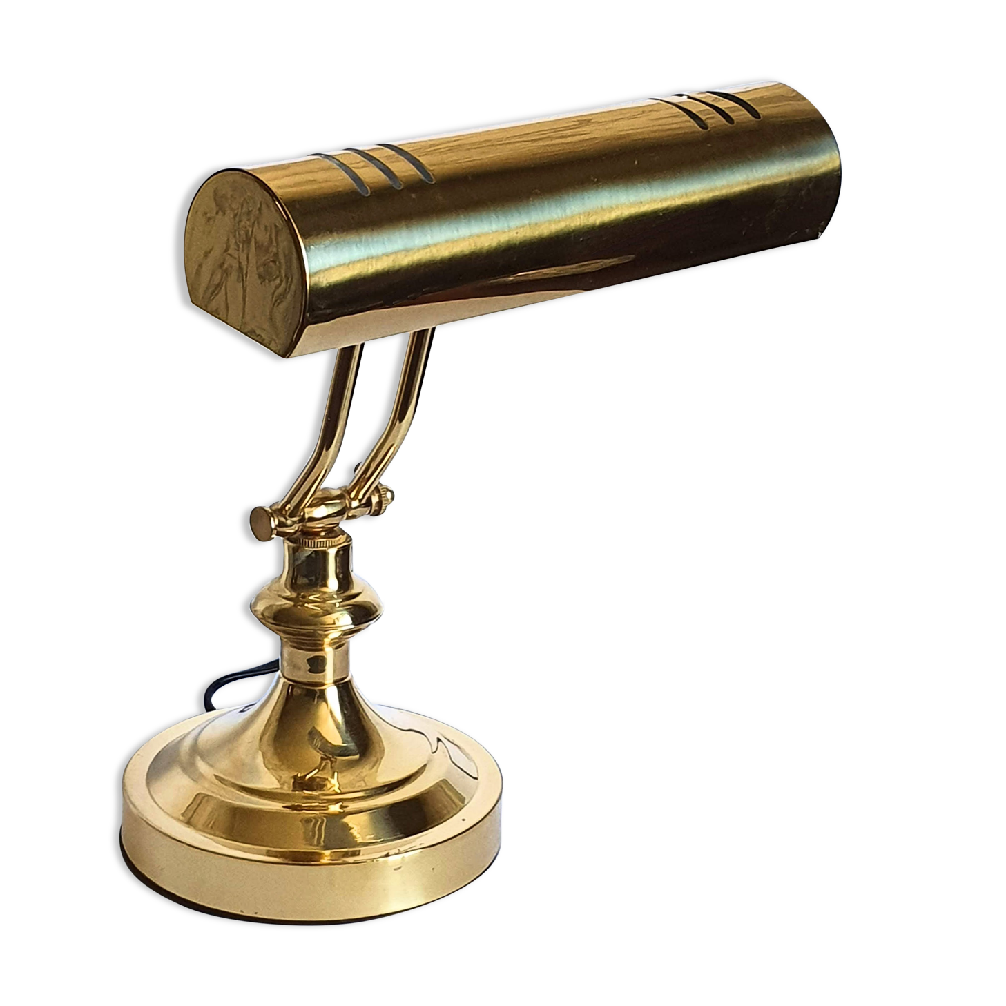 Brass notary or banker's lamp