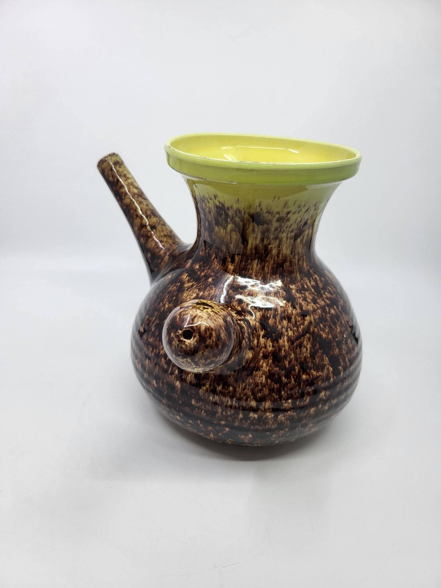 Vase or Chevrette Pottery Accolay in ceramic France Vintage 1960