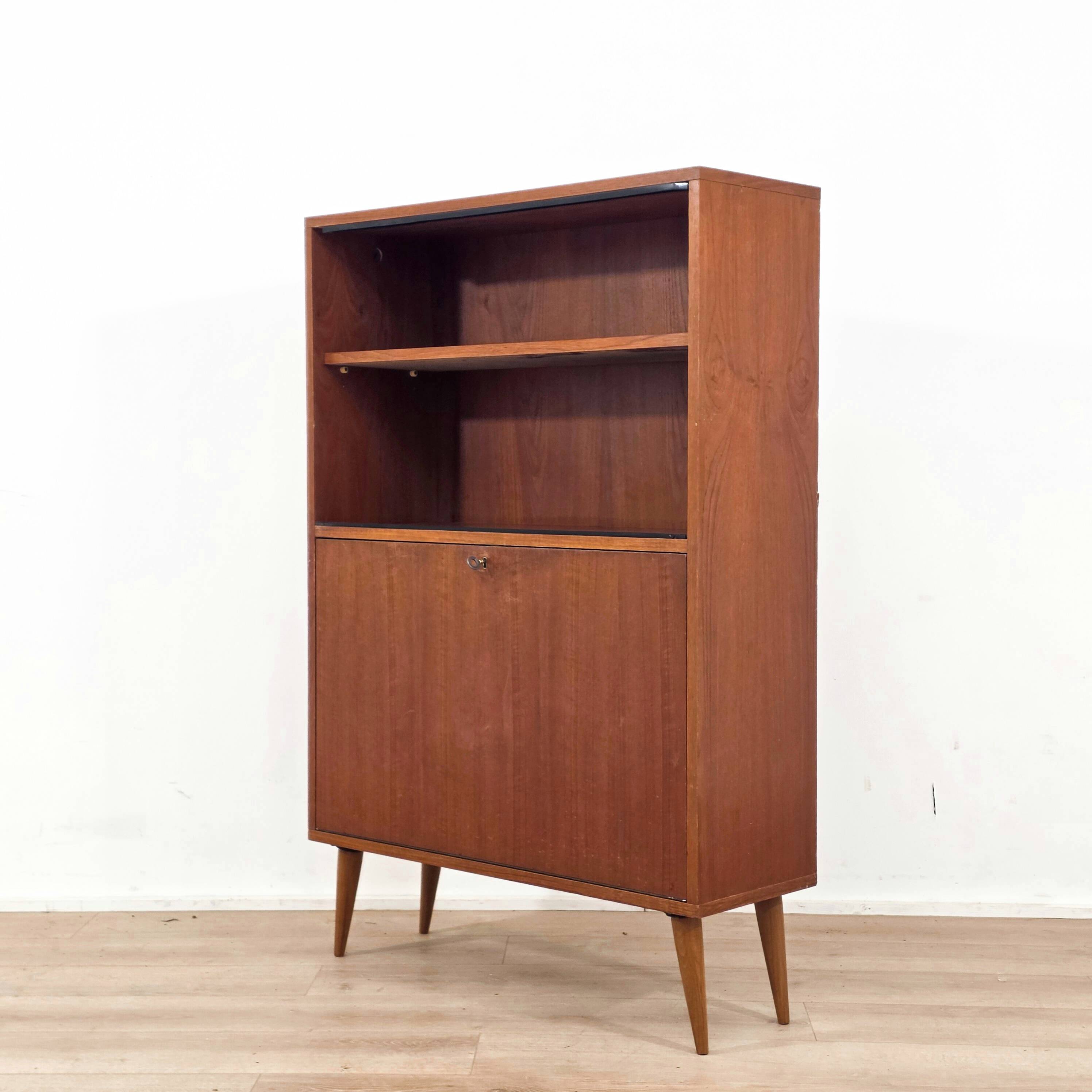 Scandinavian teak library from the 1970s.
