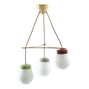 Lumière suspendue vintage des années soixante au design du milieu du siècle