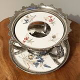 Silver-Plated J.N. Daalderop & Zn. Kettle, Burner and Stand, Chafing Dish, Teapot Warmer, Antique