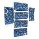 Set of 6 vintage printed towels