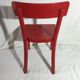 Paire de chaise ancienne Baumann bois rouge assise enfants vintage
