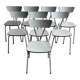 Set of 8 vintage dining chairs – 1960s design