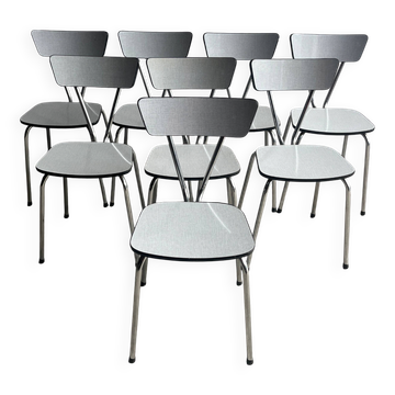 Lot de 8 chaises de salle à manger vintage – design années 1960