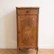 Small antique secretary in marquetry wood