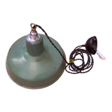 Green metal workshop pendant lamp
