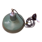 Green metal workshop pendant lamp