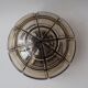 Vintage wall/ceiling light in amber glass / RZB Germany
