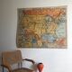 Vintage school map United States N°33 Editions Hatier by M.Peyre