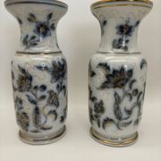 Pair of Bayeux porcelain baluster vases, 19th century