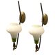 Vintage Italian Opaline Sconces Set of 2