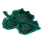 Vallauris green leaf slip bowl