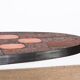 Coffee table in lava stone, ceramic and steel by Jean Jaffeux 1960.