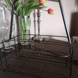 Metal bottle holder basket - 1950s