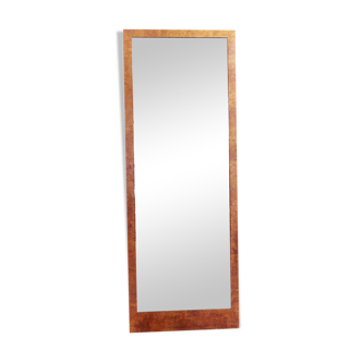 Miroir biseauté en loupe de noyer Van Pelt 58x158cm