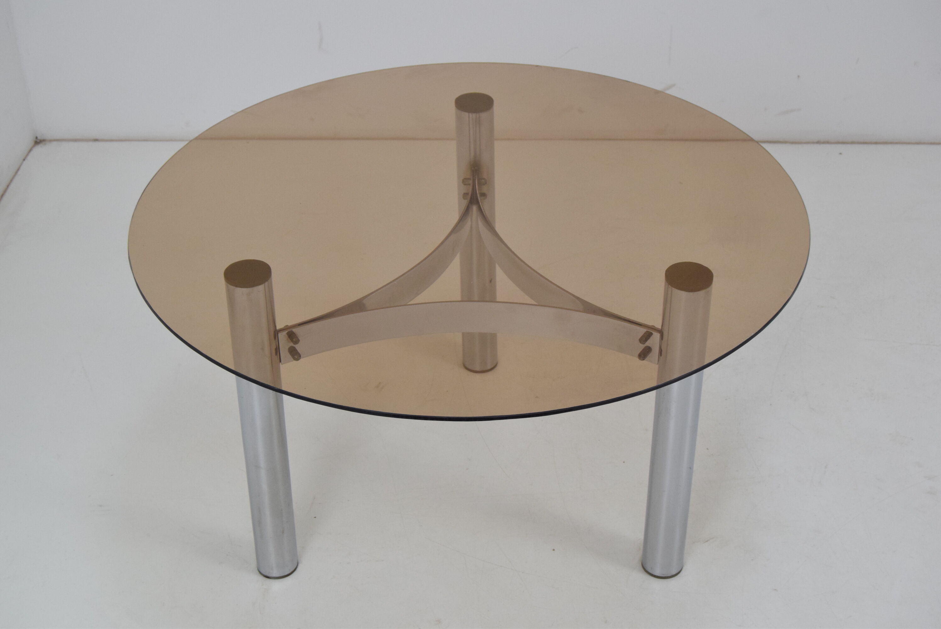Design Chrome Coffee/Side Table, Czechoslovakia,circa 1980’s.