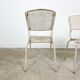 Set of three vintage industrial bistro chairs by Matieu Matego