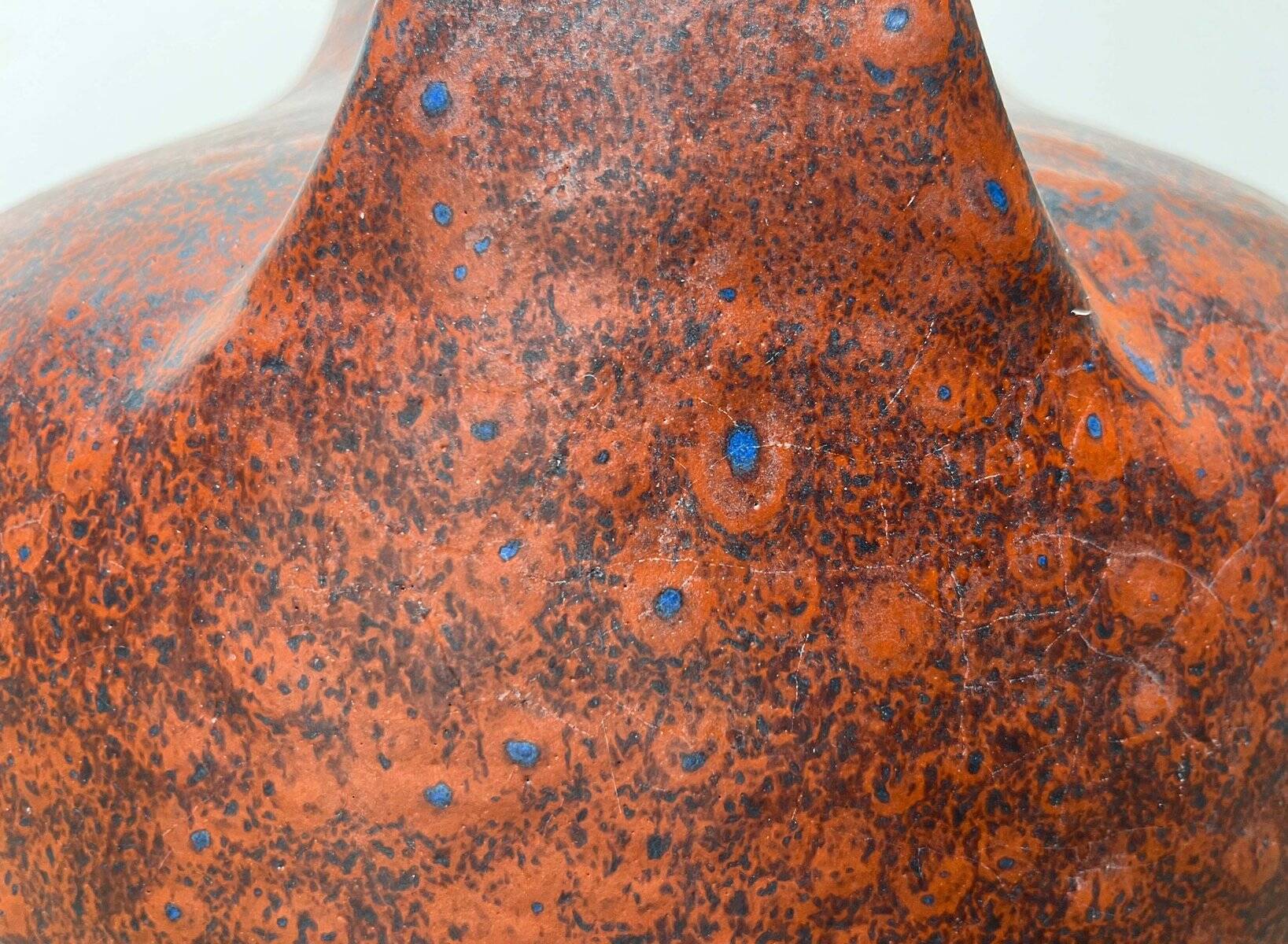 Grand vase sur pied en céramique West German style milieu du siècle de Carstens Tönnieshof, années 1960