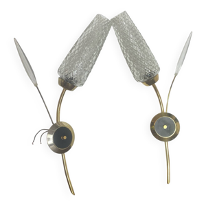 Paire d’appliques rétro