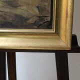 20th century French school painting "Apse of the Cathedral of Saint-Om