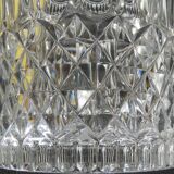 Vase / Bucket with champagne molded glass / vintage