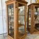 Lot de 2 Vitrines art déco bois massif