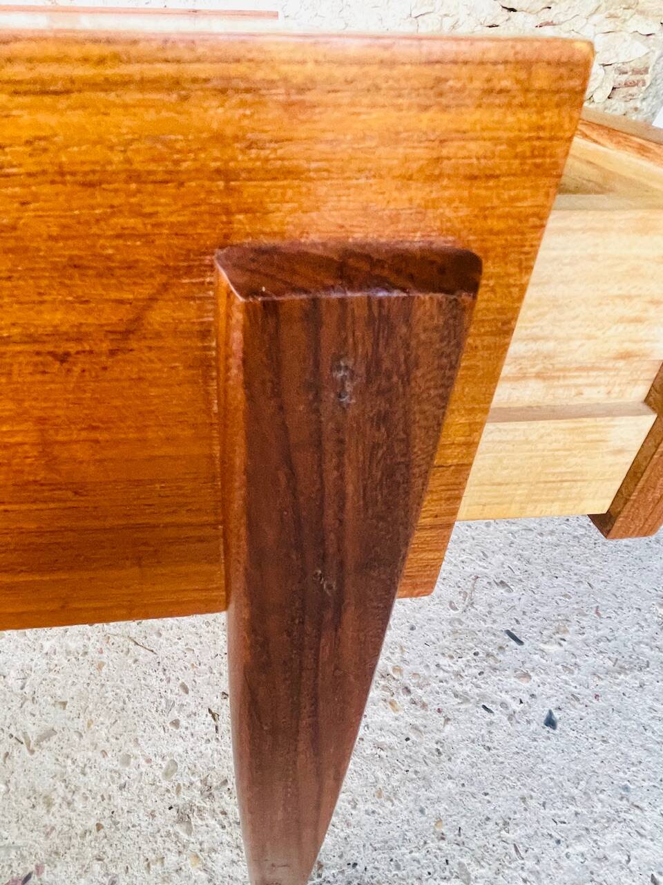 Vintage Scandinavian teak bedside table circa 1960's