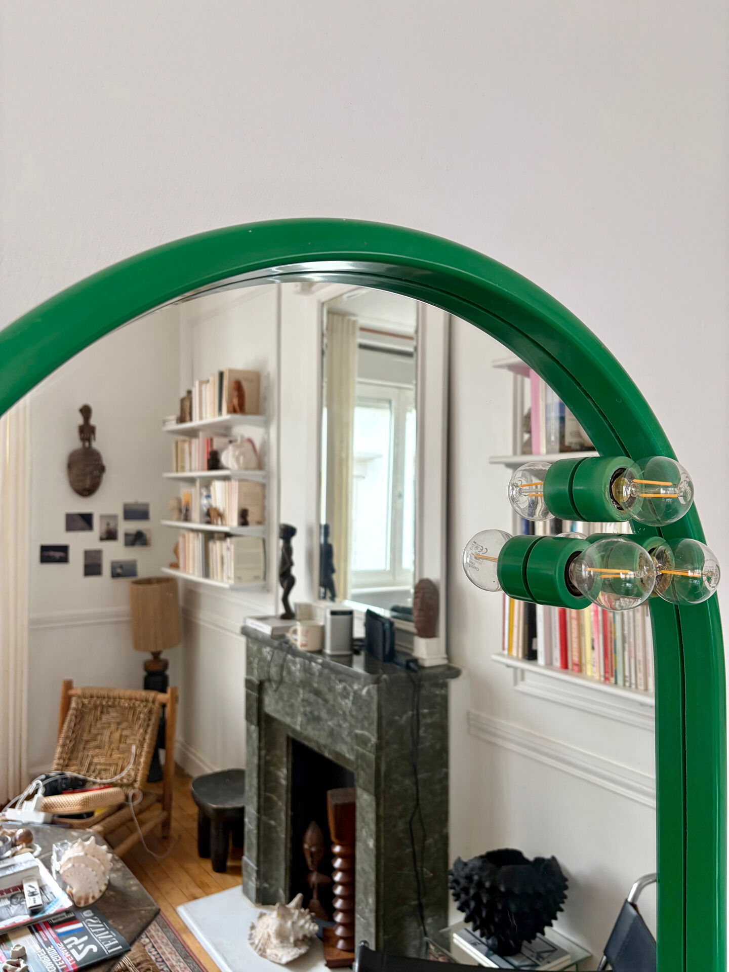 Pair of Italian plastic mirrors Gedy 1970