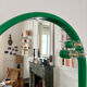 Pair of Italian plastic mirrors Gedy 1970