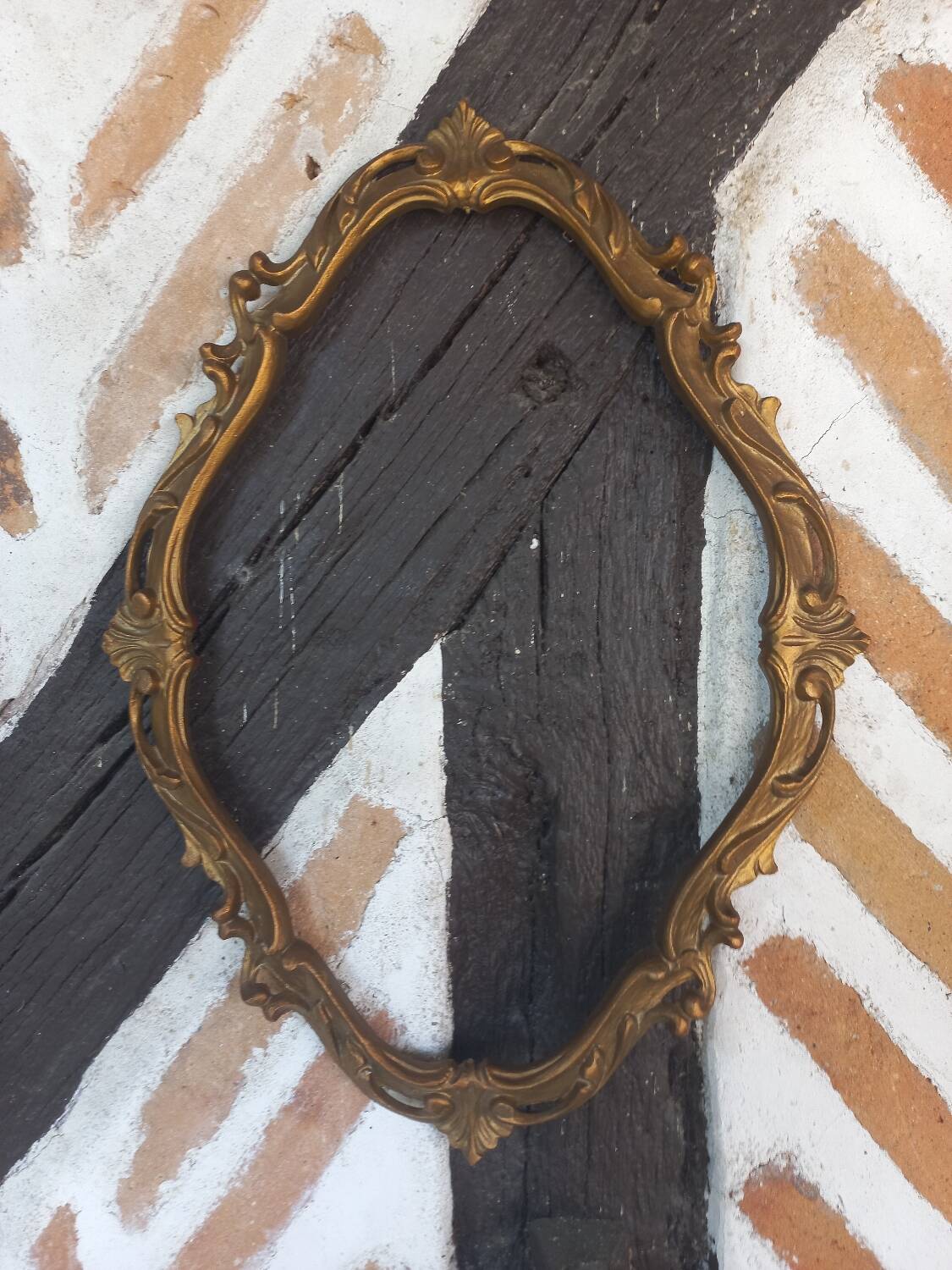 Rococo style gold frame