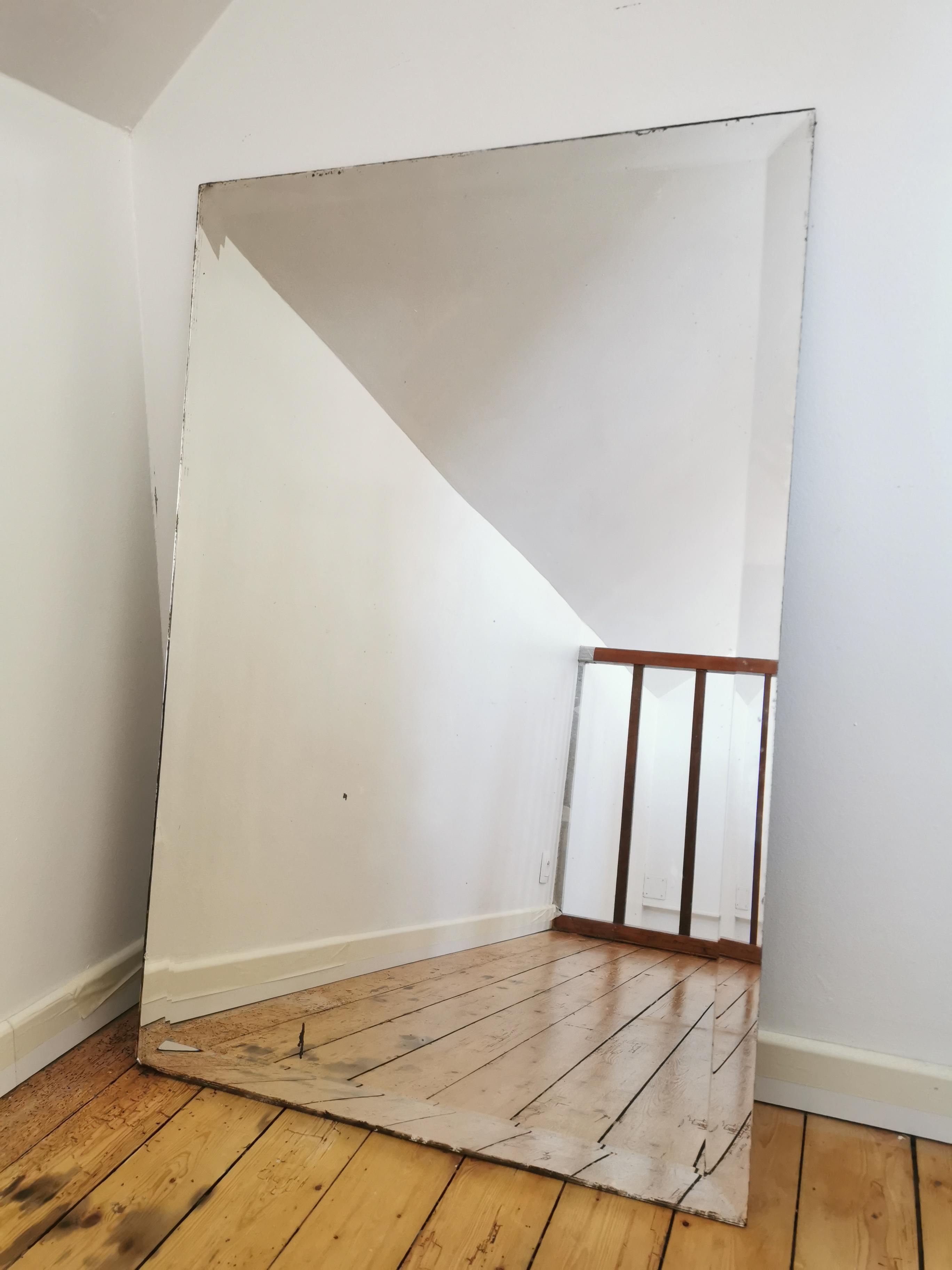 Art Deco beveled mirror