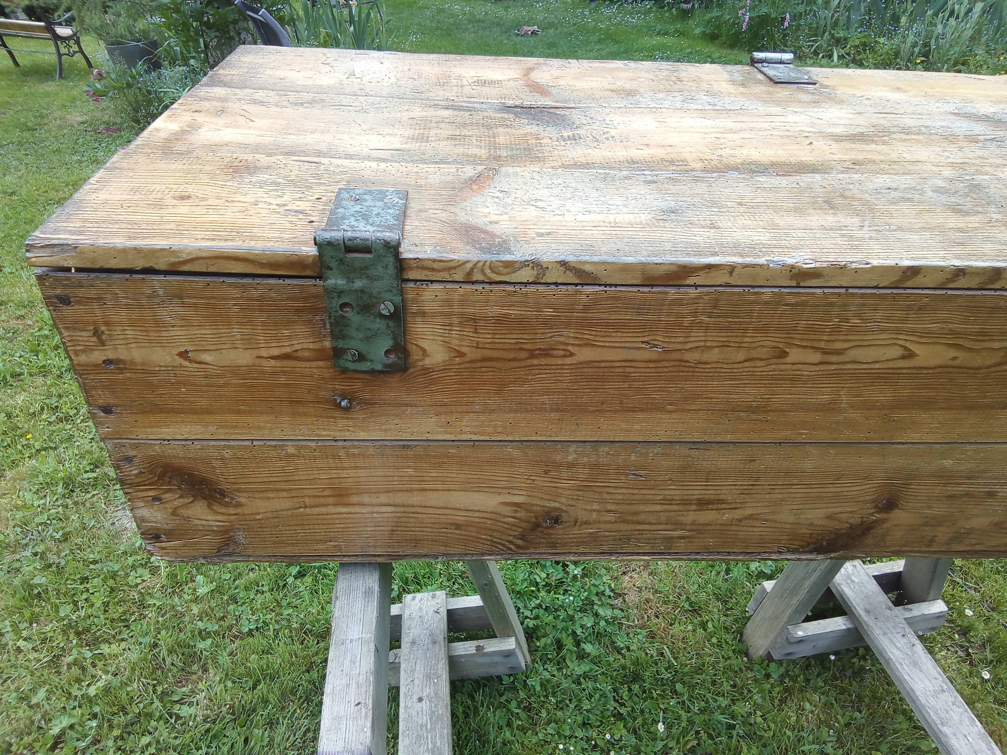 Splendid trunk of officer 1900 very imposing totally renovated