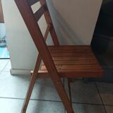 Chaise pliante en bois massif