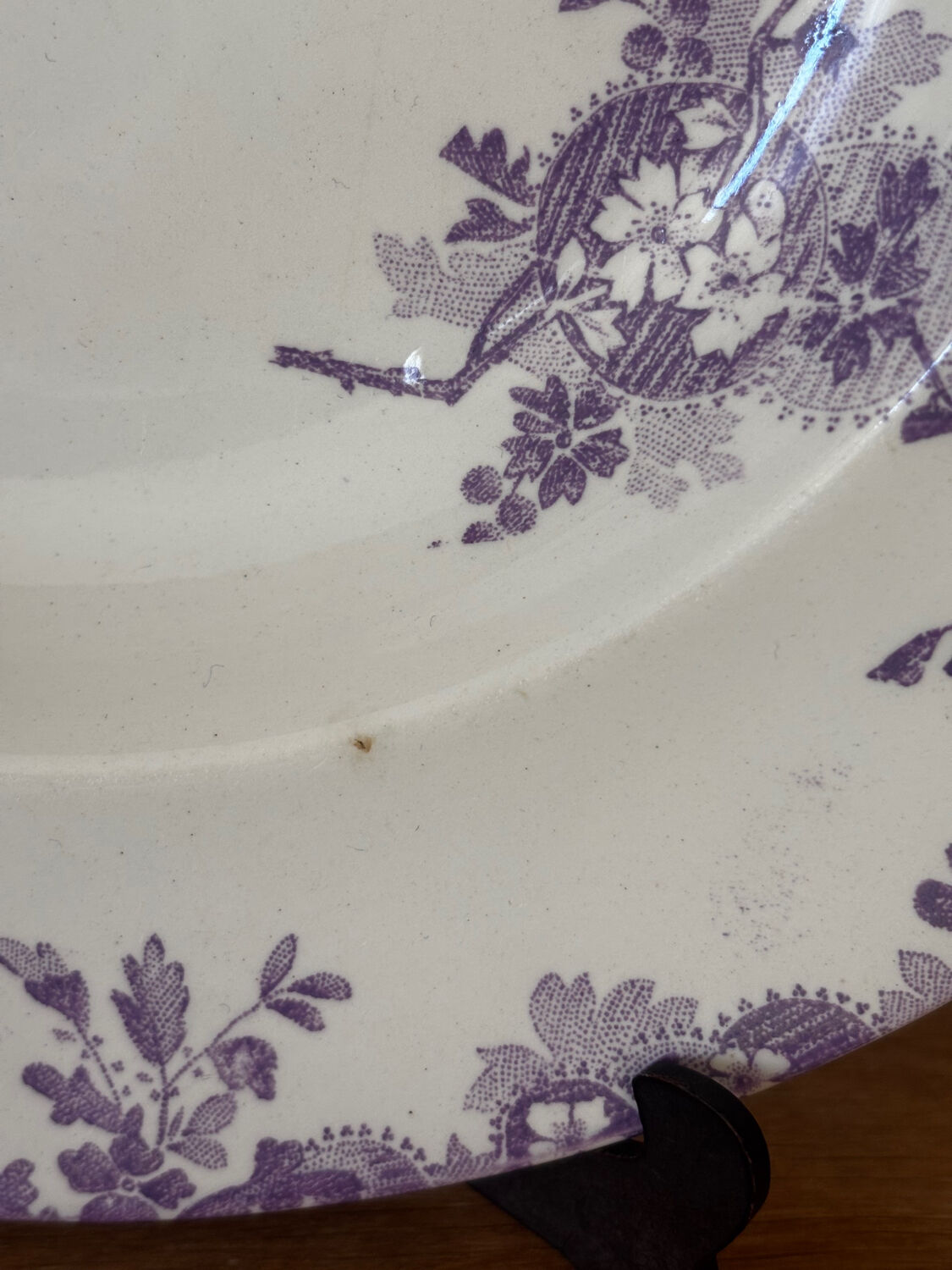 Sublime hollow plate Terre de Fer Longwy Hanoi