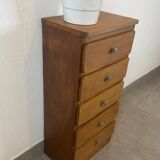 Oak chest of drawers, 1960s