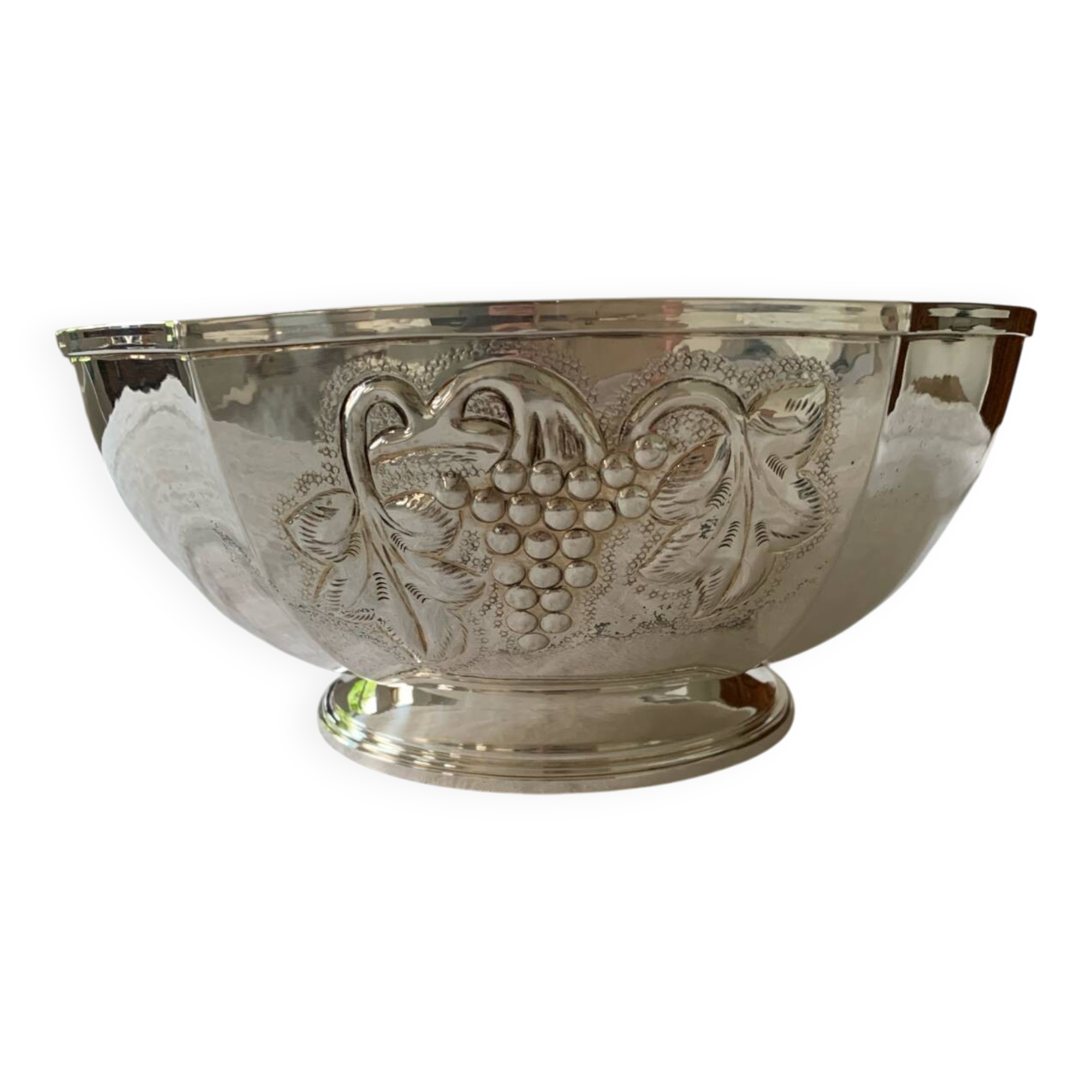Solid silver fruit bowl