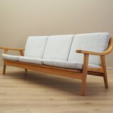 Canapé en chêne, design danois, années 1960, designer : Hans J. Wegner, fabricant : Getama