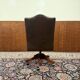 Chaise de bureau Chesterfield anglaise classique marron