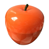 Orange plastic ice bucket