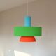 Gravity pendant lamp - sleek design in coloured fabric