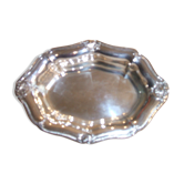 Silver metal bread basket