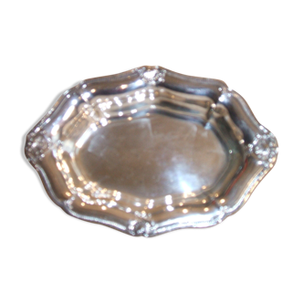 Silver metal bread basket