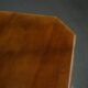 Pair of English side tables / pedestals, walnut wood, mid-century, 1940s.