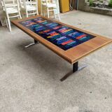 Vintage ceramic coffee table 1m60