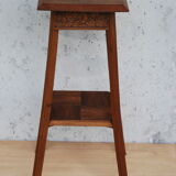 Saddle art deco walnut