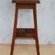 Saddle art deco walnut