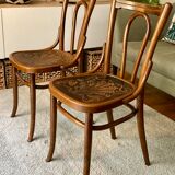 Pair of Bauman bistro chairs - Art Nouveau