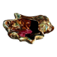 Vintage ceramic seashell trinket tray from Vallauris, 20/17 cm